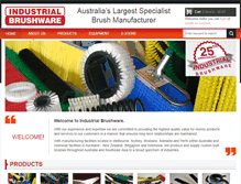 Tablet Screenshot of industrialbrushware.com.au